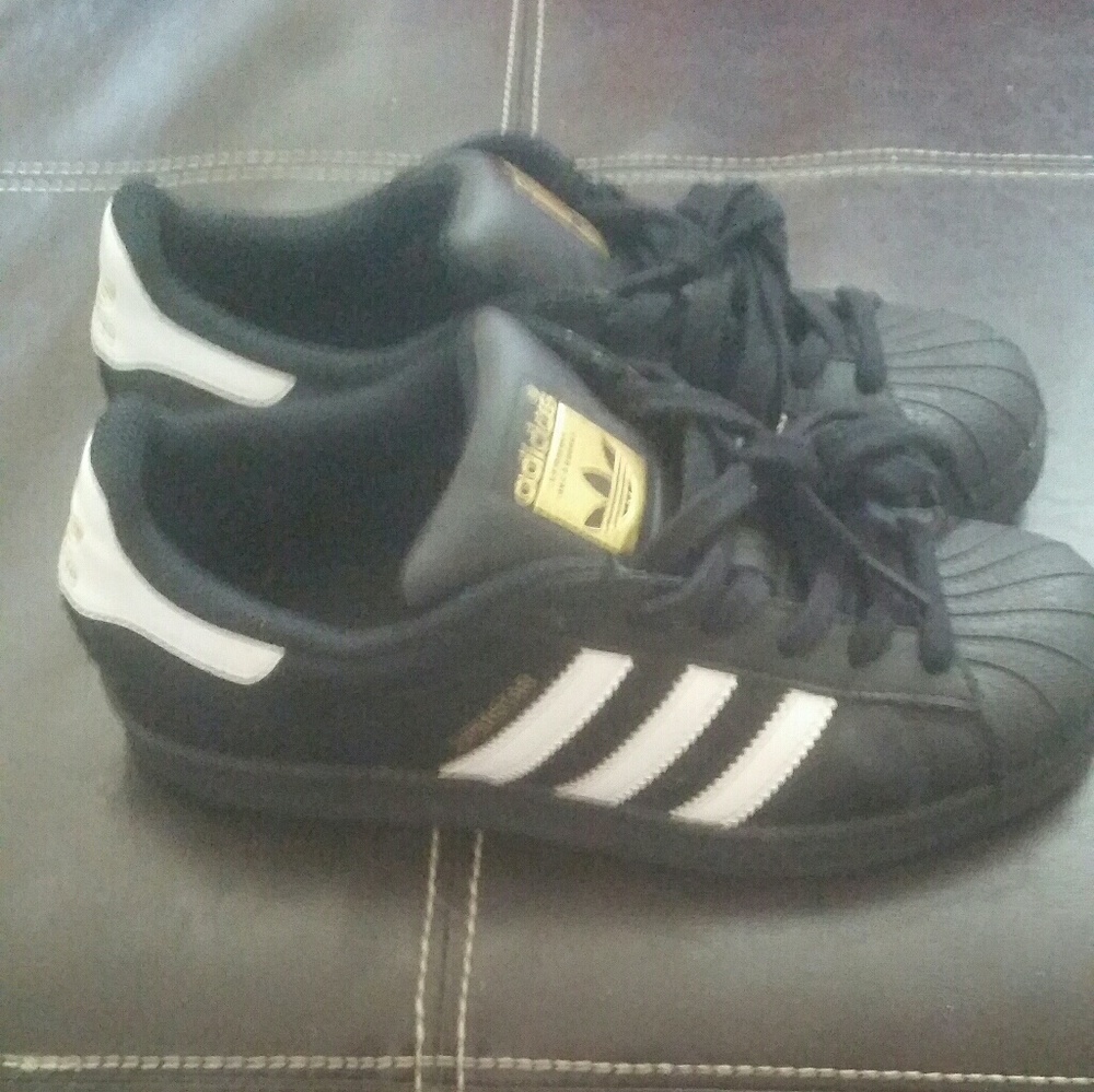 Adidas superstars shell toe sneakers